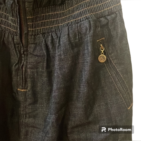 Baby Phat Strapless Denim Cargo Jumpsuit Size 13/15 - Picture 5 of 9